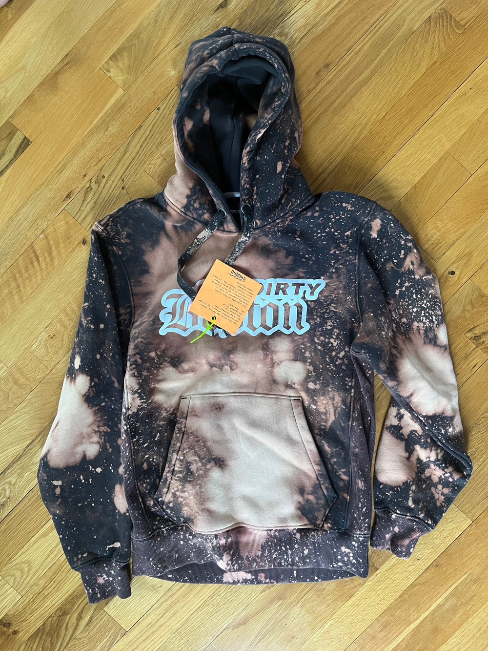 #1 of 100 ODB bleach dyed hoodie size Small